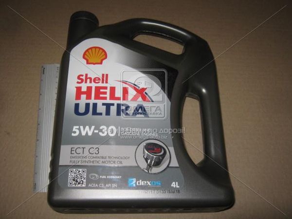 Олива моторна SHELL Helix Ultra ECT С3 5W-30 SN/CF (Каністра 4л)