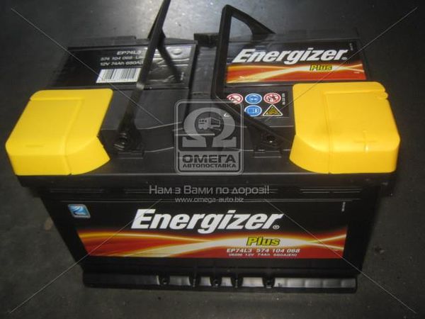 Аккумулятор 74Ah-12v Energizer Plus (278х175х190), R,EN680