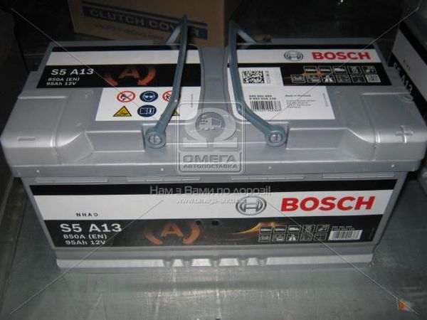 Аккумулятор 95Ah-12v BOSCH AGM (S5A13) (353x175x190),R,EN850