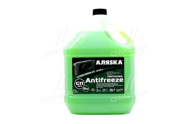 Антифриз АЛЯSКА ANTIFREEZE-40 (зеленый) Канистра10л/9,83кг