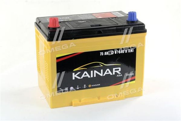 Аккумулятор 75Ah-12v KAINAR Asia (258x173x220),L,EN640 Азия