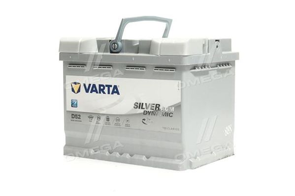 Аккумулятор 60Ah-12v VARTA Silver Dynamic AGM (D52/A8) (242х175х190),R,EN680