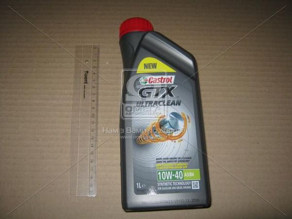 Масло моторн. Castrol GTX ULTRA CLEAN 10W-40 A3/B4 (Канистра 1л)