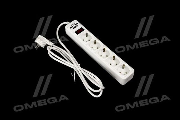 Сетевой фильтр, удлинитель с USB2 Optima Base 5 1,8m WHITE провод 3*0,75мм2 