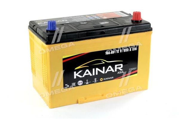 Аккумулятор 100Ah-12v KAINAR Asia (304x173x220),R,EN800 Азия