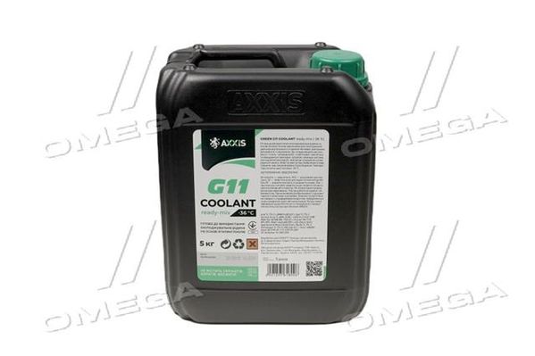 Антифриз GREEN G11 Сoolant Ready-Mix -36°C  (зеленый) (Канистра 5кг)