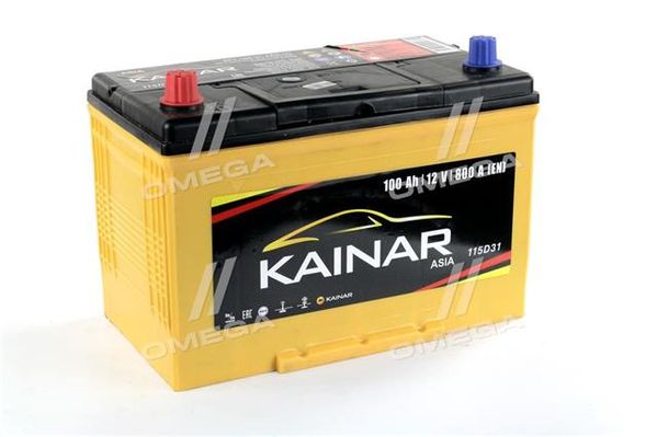 Аккумулятор 100Ah-12v KAINAR Asia (304x173x220),L,EN800 Азия
