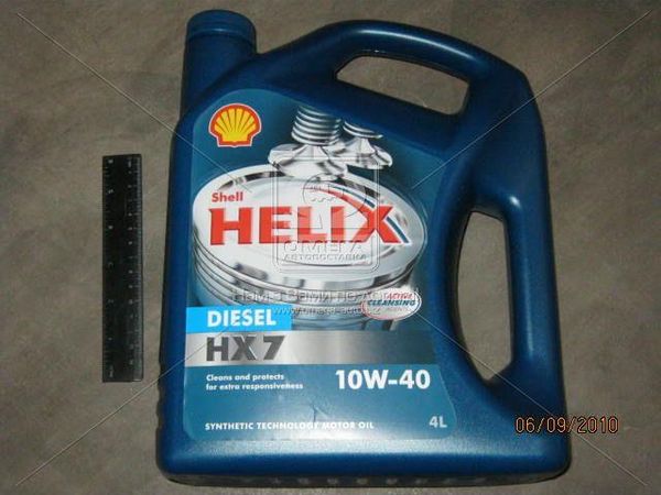 Олива моторна SHELL Helix Diesel HX7 SAE 10W-40 (Каністра 4л)