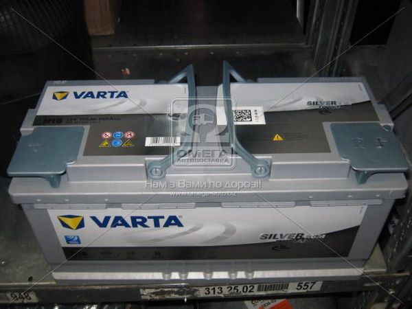 Аккумулятор 105Ah-12v VARTA Start-Stop Plus AGM (394х175х190), R, EN 950