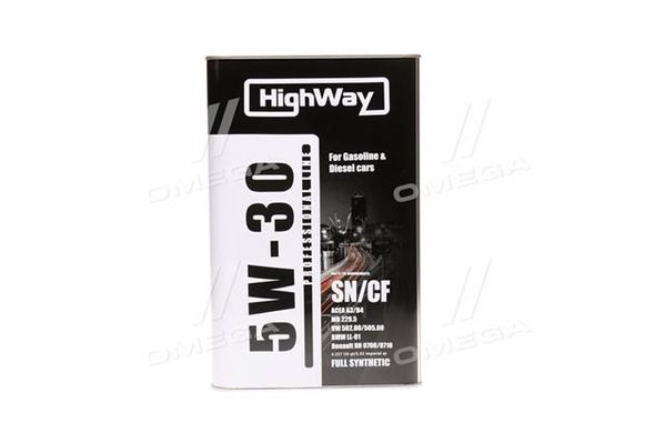 Масло моторн. HighWay 5W-30 SN/CF (Канистра 4л)