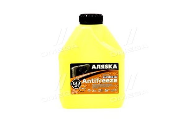 Антифриз Аляска ANTIFREEZE-40 (жовтий) Каністра 1л/0,98 кг