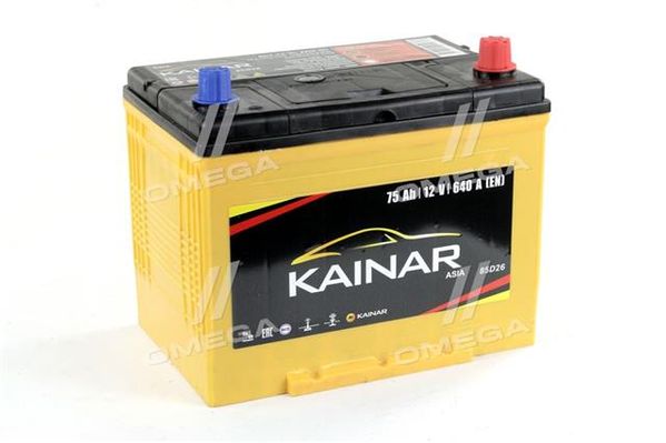 Аккумулятор 75Ah-12v KAINAR Asia (258x173x220),R,EN640 Азия