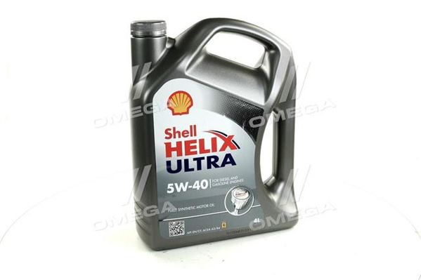 Масло моторн. SHELL Helix Ultra SAE 5W-40 (Канистра 4л)