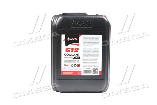 Антифриз RED G12+ Сoolant Ready-Mix -35°C  (красный) (Канистра 10кг)
