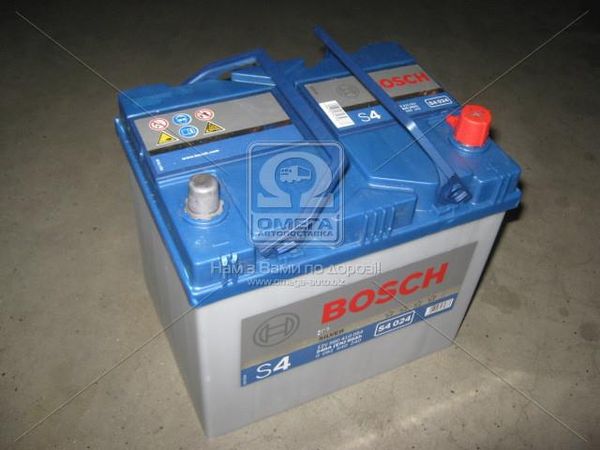 Аккумулятор 60Ah-12v BOSCH (S4024) (232x173x225),R,EN540 Азия