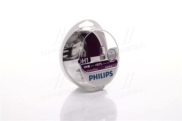 Лампа розжарювання H1VisionPlus12V 55W P14,5s (вир-во Philips)