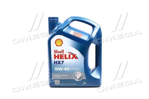 Масло моторн. SHELL Helix HX7 SAE 10W-40 (Канистра 5л)