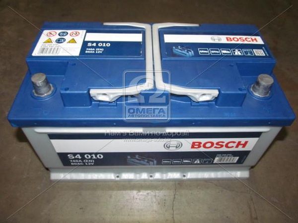 Акумулятор 80Ah-12v BOSCH (S4010) (315x175x175),R,EN740