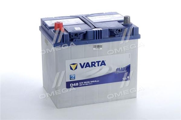 Акумулятор 60Ah-12v VARTA BD(D48) (232х173х225),L,EN540 Азія