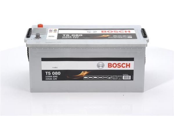 Акумулятор 225Ah-12v BOSCH (T5080) (518x276x242),полярність зворотна (3),EN1150
